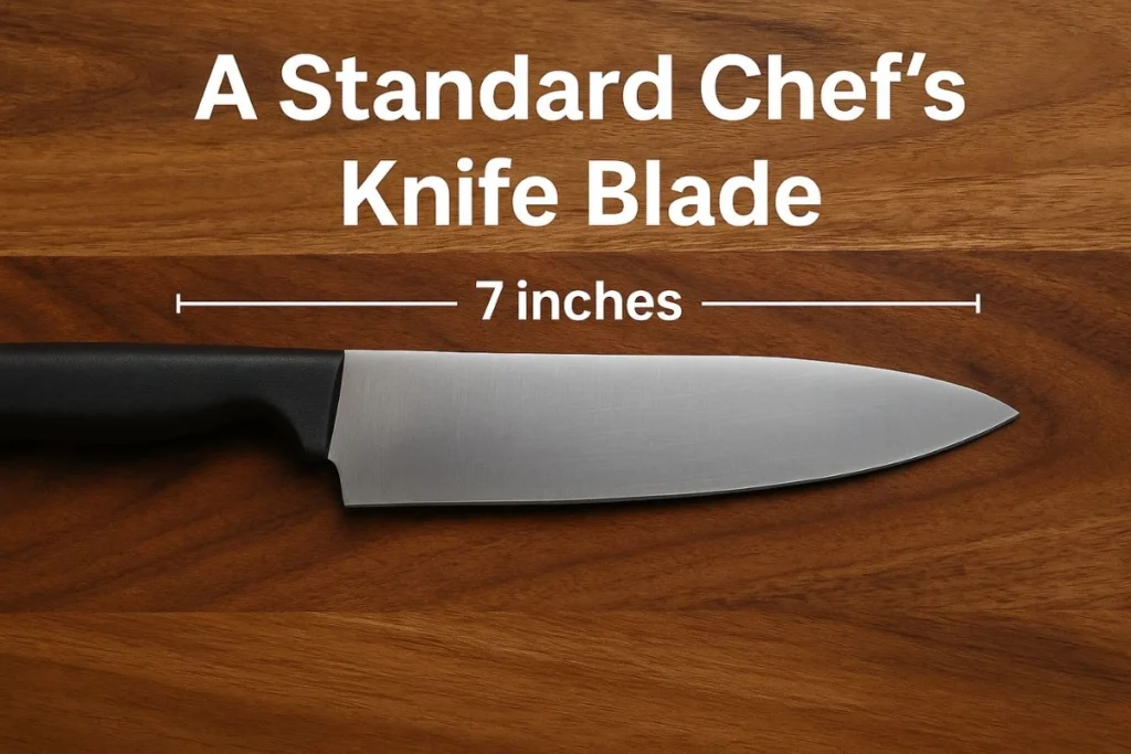 15 Common Things That Are 7 Inches Long - A Standard Kitchen Knife Blade