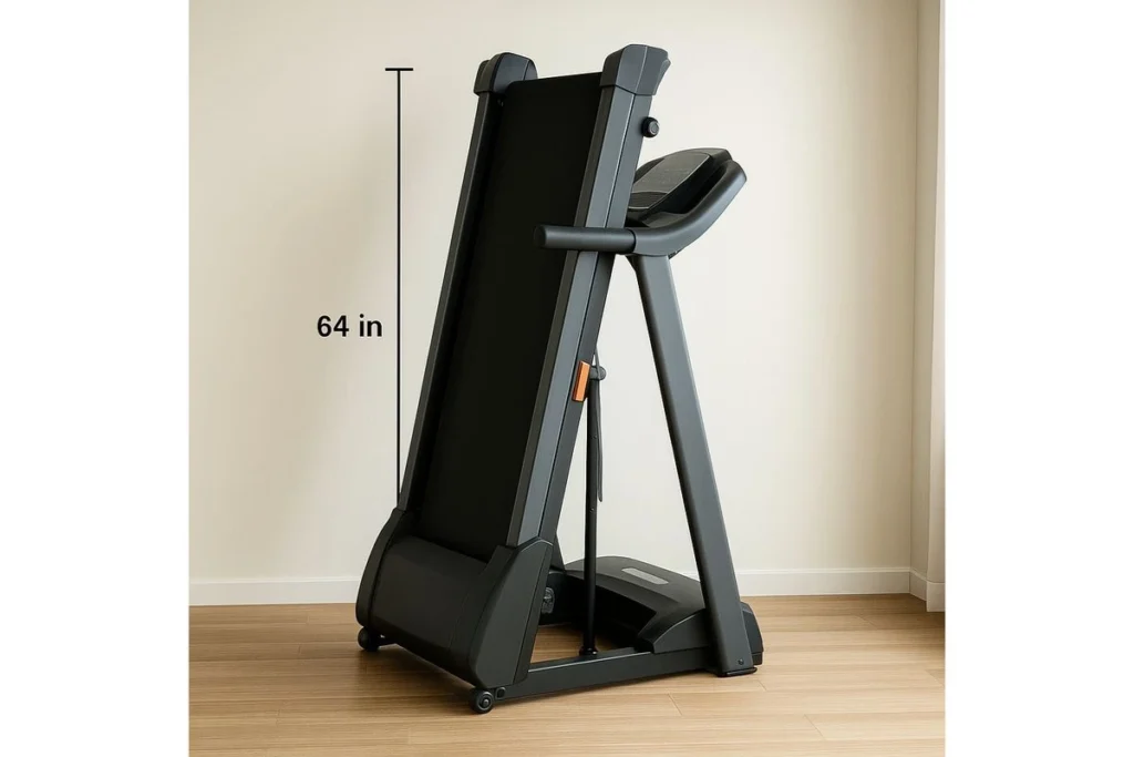 6 Real Life Analogies that are 64 inches tall - Folded Treadmill for Storage