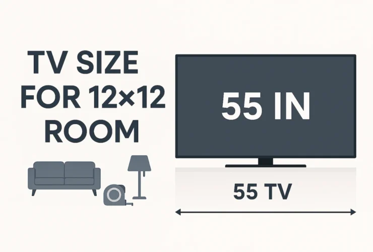 Best TV Size for a 12×12 Room