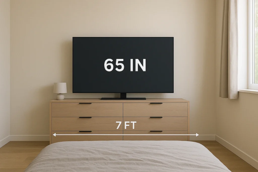 Best TV Size for a 12×12 Room What 65 inch (65) TV Sizes Look Like