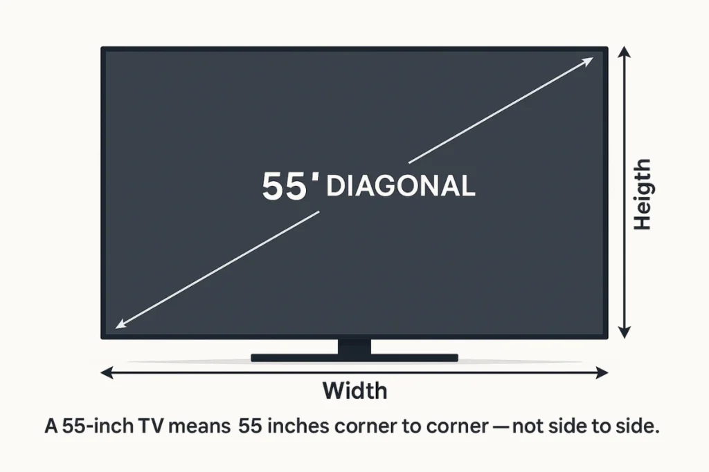 Labeled TV Dimensions
