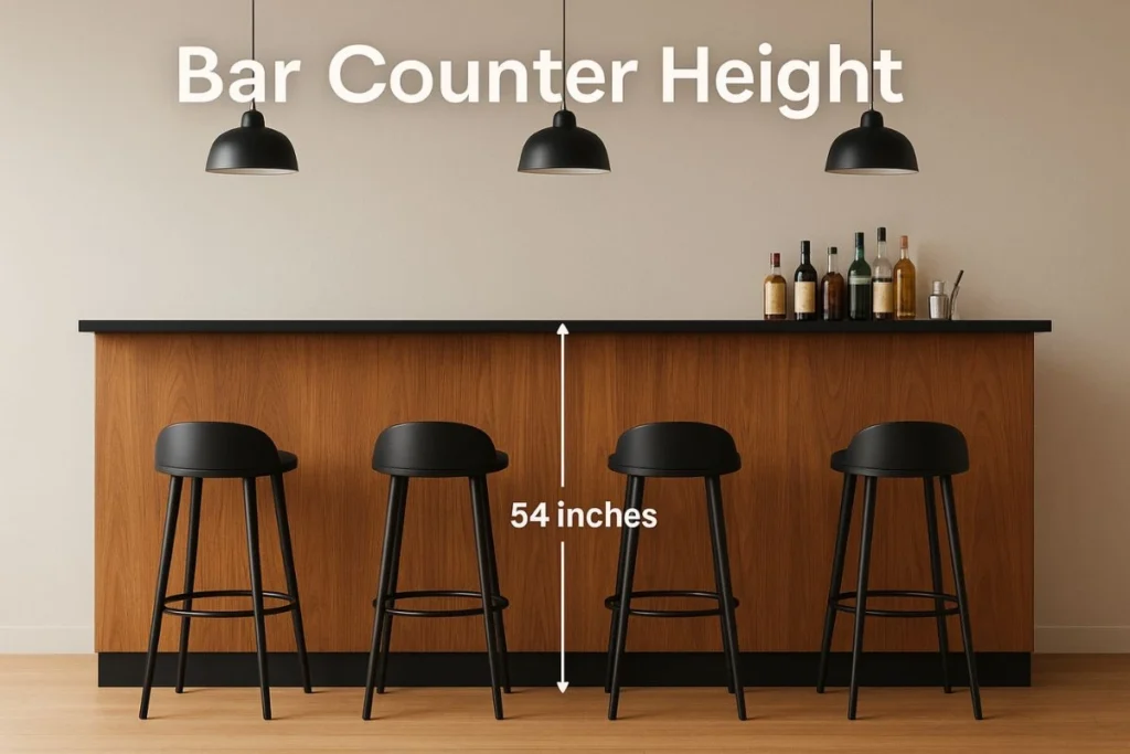 How Tall Is 54 Inches in Feet 15 Real-World Analogies That are 54 Inches in Feet Bar Counter Height