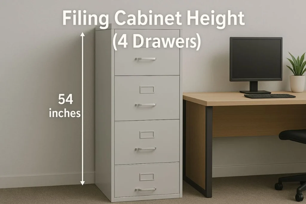 How Tall Is 54 Inches in Feet 15 Real-World Analogies That are 54 Inches in Feet Filing Cabinet Height (4 Drawers)