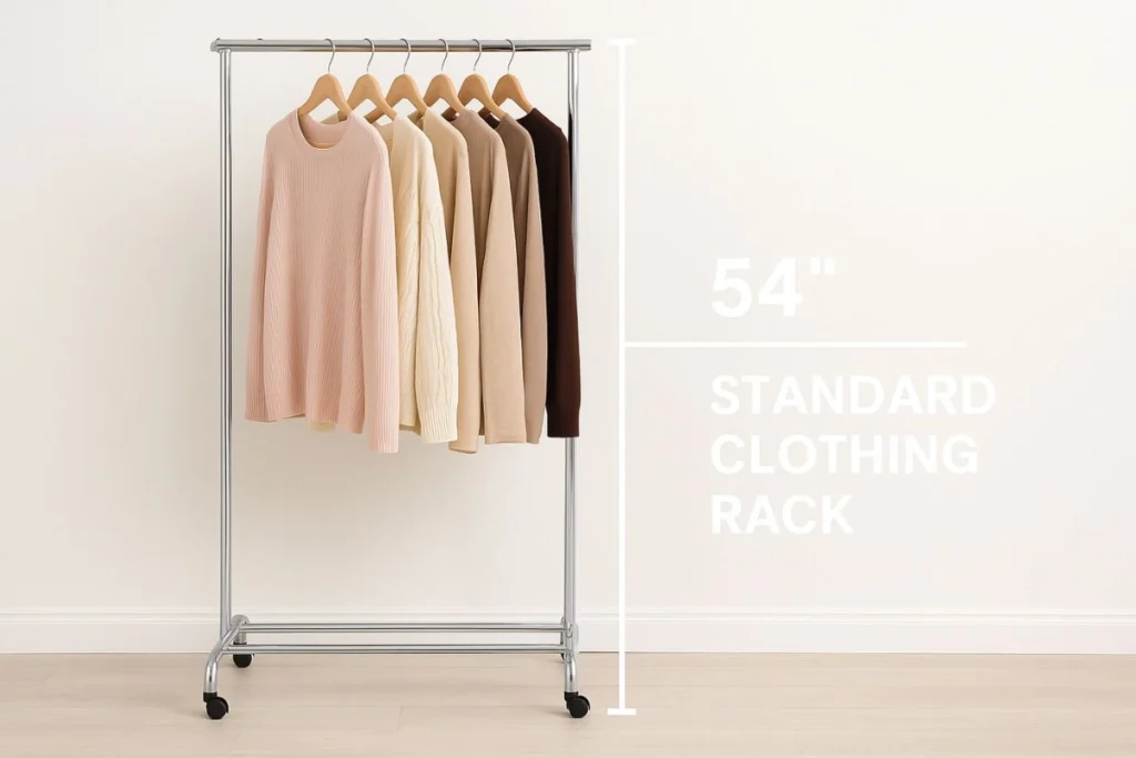 How Tall Is 54 Inches in Feet 15 Real-World Analogies That are 54 Inches in Feet Standard Clothing Rack