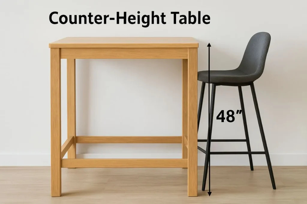 How Tall is 48 Inches in Feet 15 Real-World Analogies that are 48 inches in feet Counter-Height Table