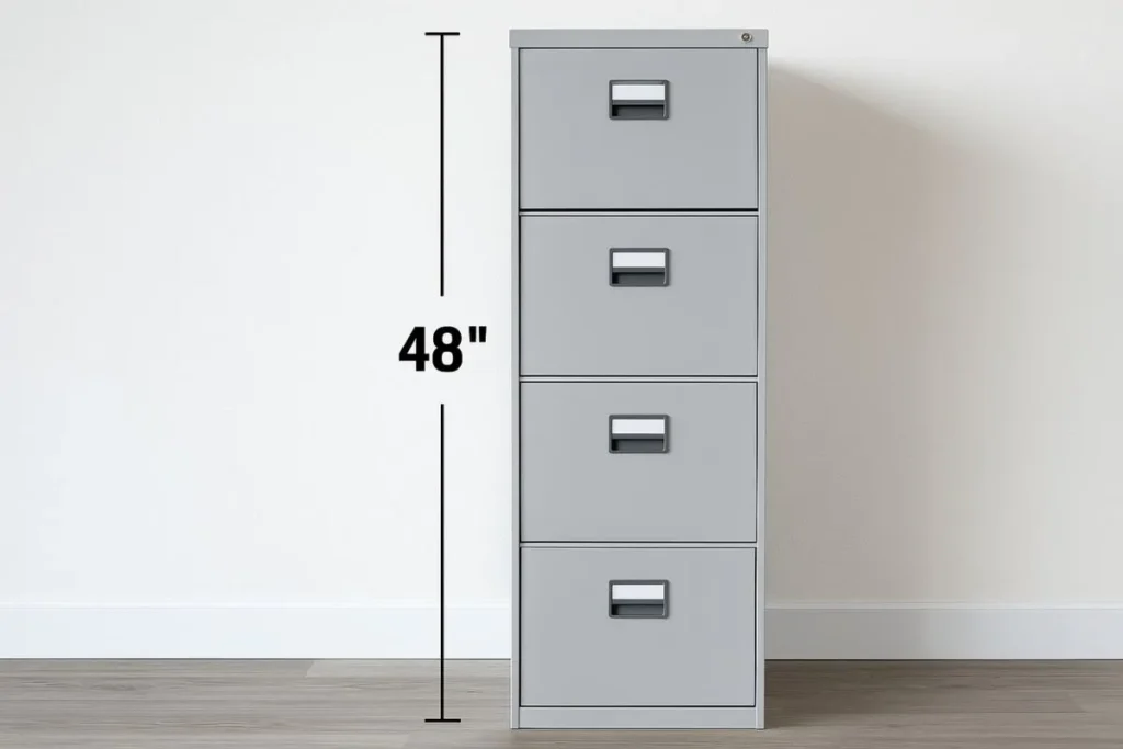 How Tall is 48 Inches in Feet 15 Real-World Analogies that are 48 inches in feet Four-Drawer Filing Cabinet