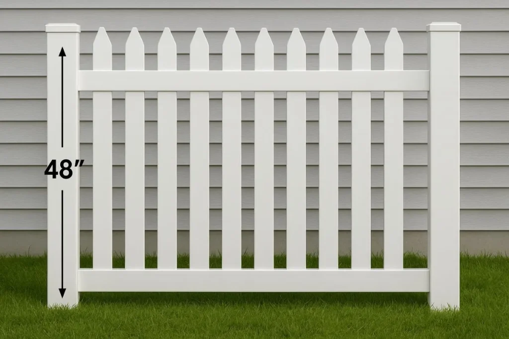 How Tall is 48 Inches in Feet 15 Real-World Analogies that are 48 inches in feet Standard Picket Fence Panel