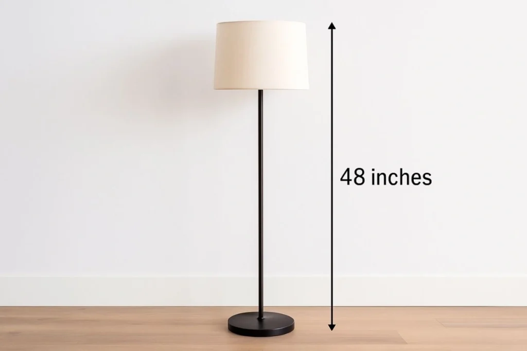 How Tall is 48 Inches in Feet 15 Real-World Analogies that are 48 inches in feet Standing Floor Lamp