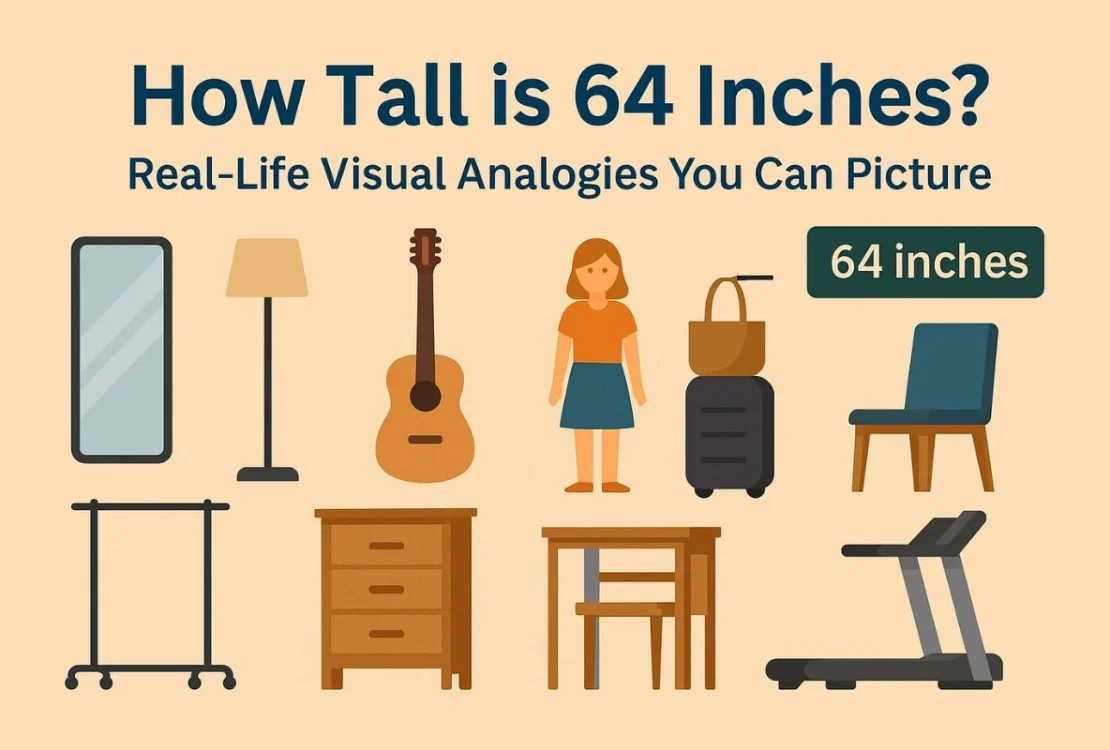 How Tall is 64 Inches - 6 Real Life Analogies that are 64 inches tall