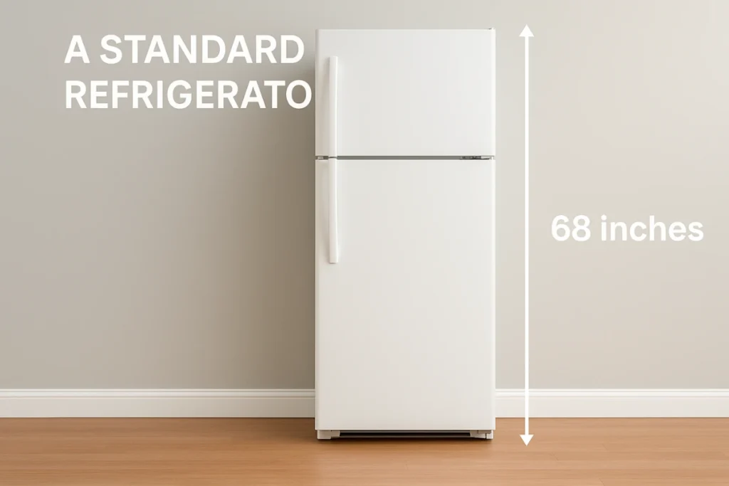 How Tall is 68 Inches in Feet 10 Real-Life Comparisons That are 68 Inches in Feet A Standard Refrigerator