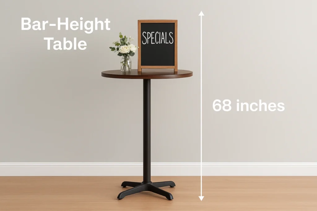 How Tall is 68 Inches in Feet 10 Real-Life Comparisons That are 68 Inches in Feet Bar-Height Tables