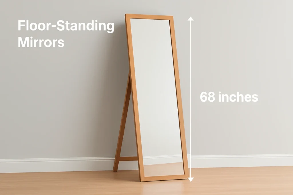How Tall is 68 Inches in Feet 10 Real-Life Comparisons That are 68 Inches in Feet Floor-StandingMirrors