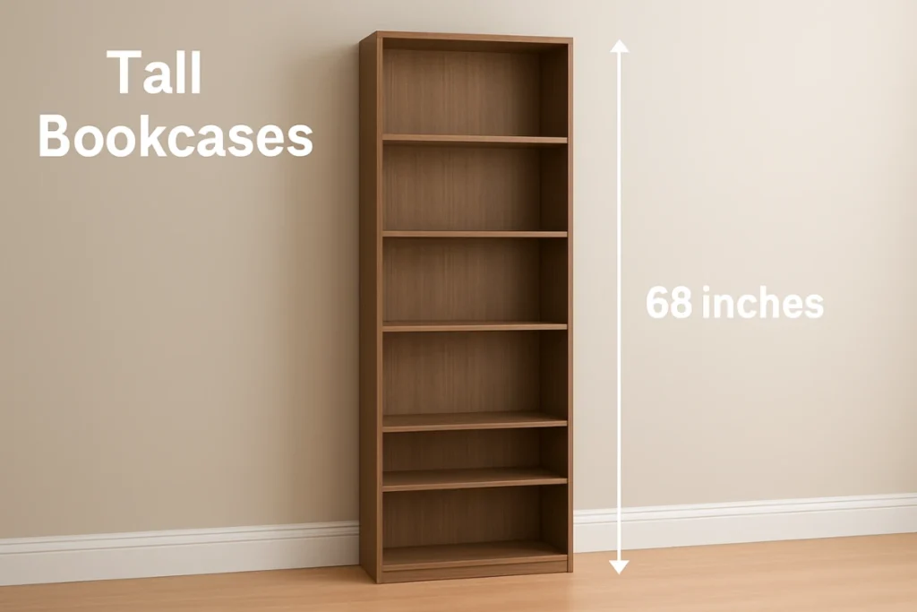 How Tall is 68 Inches in Feet 10 Real-Life Comparisons That are 68 Inches in Feet Tall Bookcases (1)