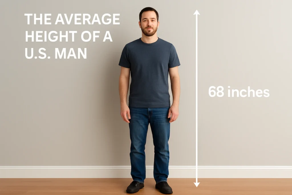 How Tall is 68 Inches in Feet 10 Real-Life Comparisons That are 68 Inches in Feet The Average Height of a U.S. Man
