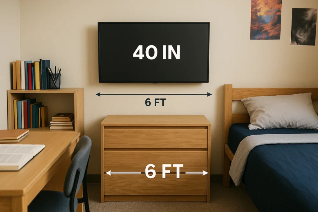 Best TV Size for a Dorm Room Is a 40-Inch TV Too Big for a Dorm