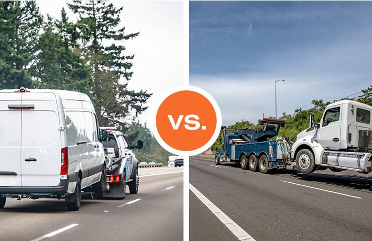 Vehicle Recovery vs. Regular Towing